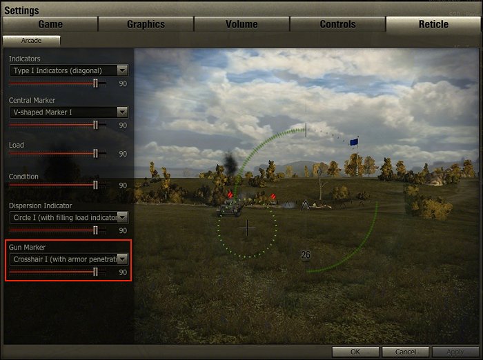 best reticle mod for world of tanks blitz